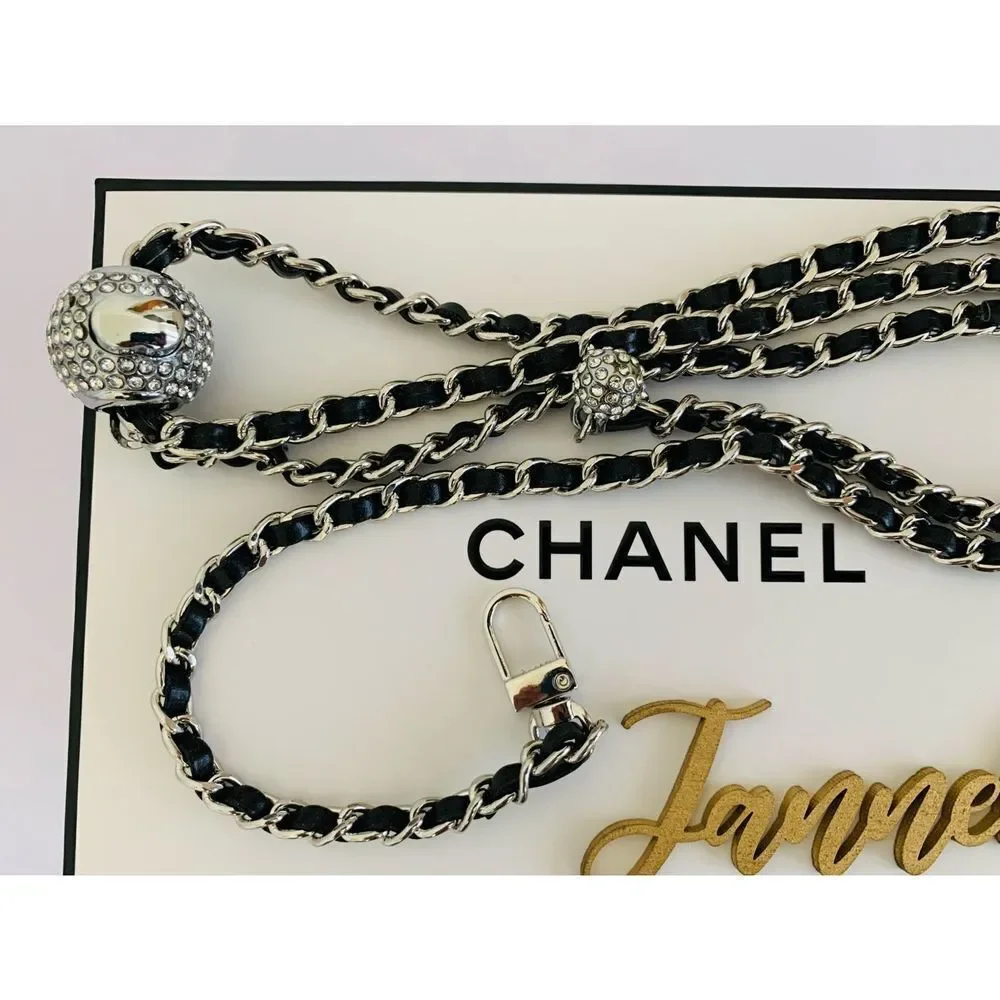 High Quality Adjustable Purse Chain Strap with Diamonds